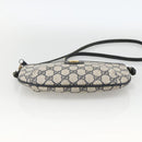 GUCCI GG Supreme Shoulder Bag PVC Navy Gold Auth YKZ1592-5