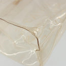 HERMES Vinyl Kelly Hand Bag Vinyl Clear Auth YKZ1593-13