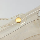 HERMES Vinyl Kelly Hand Bag Vinyl Clear Auth YKZ1593-14