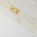 HERMES Vinyl Kelly Hand Bag Vinyl Clear Auth YKZ1593-17