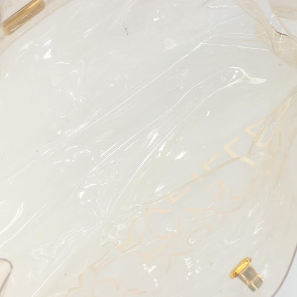 HERMES Vinyl Kelly Hand Bag Vinyl Clear Auth YKZ1593