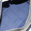 GUCCI GG Supreme Sherry Line Boston Bag PVC Navy Gold Red Auth YKZ1594-16