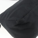 FENDI Mamma Baguette Shoulder Bag Nylon Black Silver Auth YKZ1595A-16