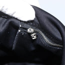 FENDI Mamma Baguette Shoulder Bag Nylon Black Silver Auth YKZ1595A-20