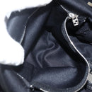 FENDI Mamma Baguette Shoulder Bag Nylon Black Silver Auth YKZ1595A-21