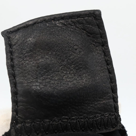 FENDI Mamma Baguette Shoulder Bag Nylon Black Silver Auth YKZ1595A