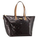 LOUIS VUITTON Monogram Vernis Bellevue GM Tote Bag Amarante M93589 Auth YKZ1600-1