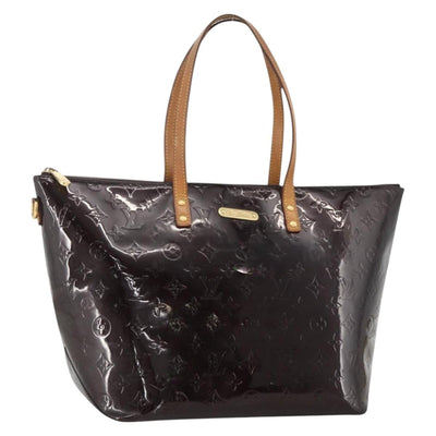 LOUIS VUITTON Monogram Vernis Bellevue GM Tote Bag Amarante M93589 Auth YKZ1600
