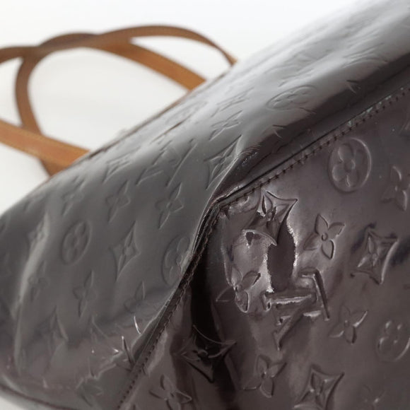 LOUIS VUITTON Monogram Vernis Bellevue GM Tote Bag Amarante M93589 Auth YKZ1600