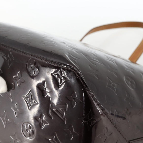 LOUIS VUITTON Monogram Vernis Bellevue GM Tote Bag Amarante M93589 Auth YKZ1600