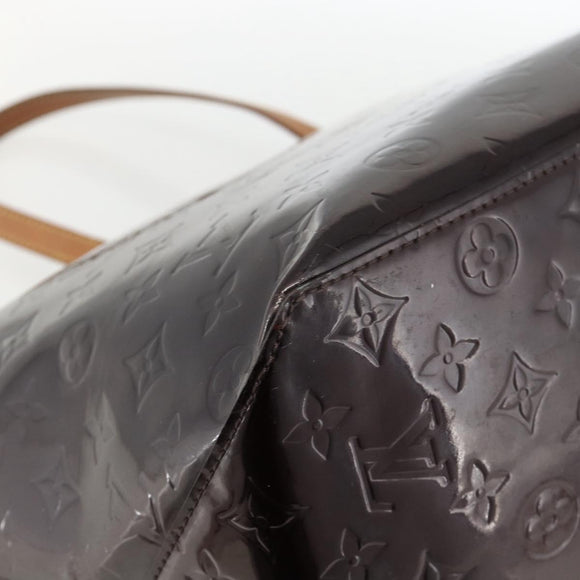 LOUIS VUITTON Monogram Vernis Bellevue GM Tote Bag Amarante M93589 Auth YKZ1600