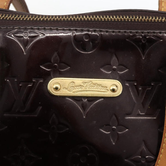 LOUIS VUITTON Monogram Vernis Bellevue GM Tote Bag Amarante M93589 Auth YKZ1600