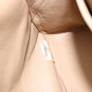 CHANEL Double Flap Double Chain Matelasse 25 Bag Satin Beige CC Auth YKZ1601SAV-26