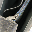 CELINE C Macadam Canvas Hand Bag Light Blue Silver Auth YKZ1602-21
