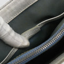 CELINE C Macadam Canvas Hand Bag Light Blue Silver Auth YKZ1602-12