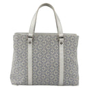 CELINE C Macadam Canvas Hand Bag Light Blue Silver Auth YKZ1602-13