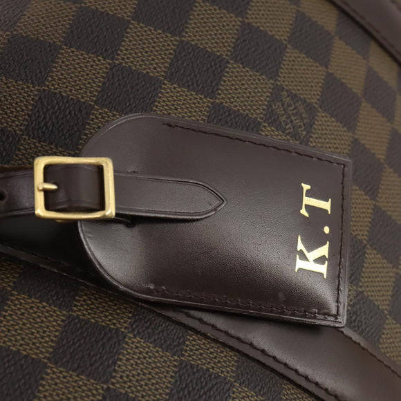 LOUIS VUITTON Damier Ebene Keepall 50 Boston Bag N41427 LV Auth YKZ1606A
