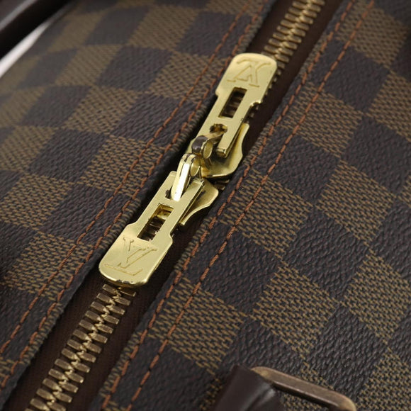 LOUIS VUITTON Damier Ebene Keepall 50 Boston Bag N41427 LV Auth YKZ1606A