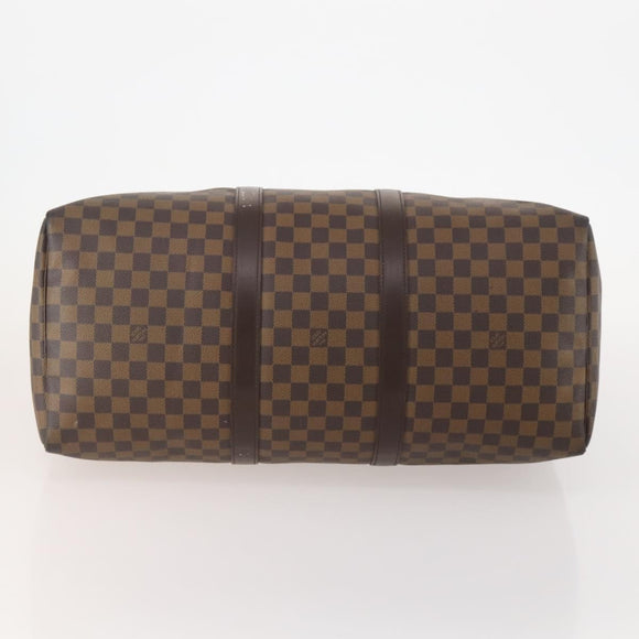 LOUIS VUITTON Damier Ebene Keepall 50 Boston Bag N41427 LV Auth YKZ1606A