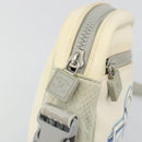 CHANEL Sports Line Camelia Shoulder Bag Nylon White CC Auth YKZ1607A-10