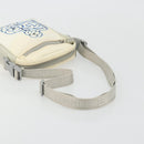 CHANEL Sports Line Camelia Shoulder Bag Nylon White CC Auth YKZ1607A-7