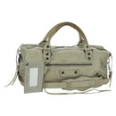 BALENCIAGA The Zizy Hand Bag Leather 2way Yellow 128523 Auth YKZ160V-1