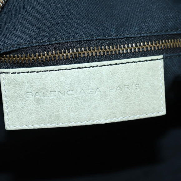 BALENCIAGA The Zizy Hand Bag Leather 2way Yellow 128523 Auth YKZ160V
