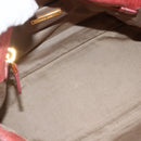 Miu Miu Hand Bag Leather 2way Pink Gold Auth YKZ1612A-11