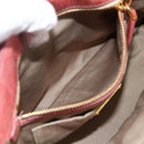 Miu Miu Hand Bag Leather 2way Pink Gold Auth YKZ1612A-23