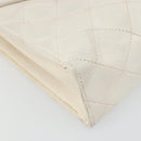 CHANEL Matelasse Chain Shoulder Bag Lamb Skin White Gold CC Auth YKZ1616-15