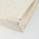 CHANEL Matelasse Chain Shoulder Bag Lamb Skin White Gold CC Auth YKZ1616-16