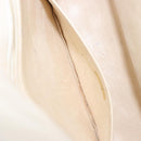 CHANEL Matelasse Chain Shoulder Bag Lamb Skin White Gold CC Auth YKZ1616-24