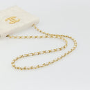 CHANEL Matelasse Chain Shoulder Bag Lamb Skin White Gold CC Auth YKZ1616-7