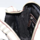 BURBERRY Nova Check Shoulder Bag Nylon Beige Silver Auth YKZ1618-18