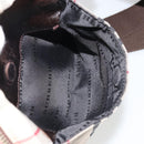 BURBERRY Nova Check Shoulder Bag Nylon Beige Silver Auth YKZ1618-21