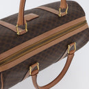 CELINE Macadam Canvas Hand Bag PVC Leather Brown Gold Auth YKZ161A-6