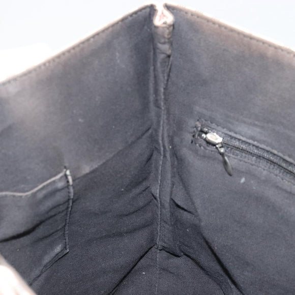 BURBERRY Nova Check Blue Label Tote Bag Nylon Beige Silver Auth YKZ1620