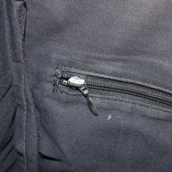 BURBERRY Nova Check Blue Label Tote Bag Nylon Beige Silver Auth YKZ1620