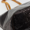 LOUIS VUITTON Monogram Vernis Bellevue GM Tote Bag Amarante M93589 Auth YKZ1621-14