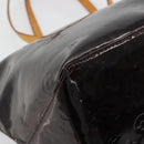 LOUIS VUITTON Monogram Vernis Bellevue GM Tote Bag Amarante M93589 Auth YKZ1621-16