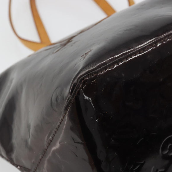 LOUIS VUITTON Monogram Vernis Bellevue GM Tote Bag Amarante M93589 Auth YKZ1621