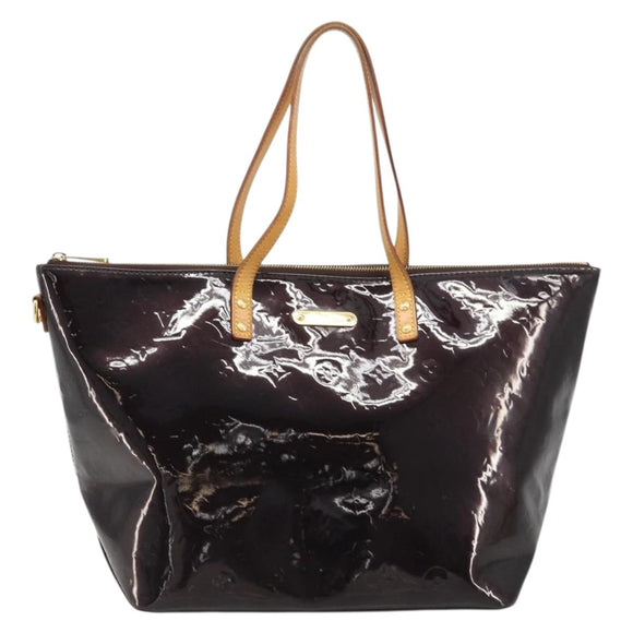 LOUIS VUITTON Monogram Vernis Bellevue GM Tote Bag Amarante M93589 Auth YKZ1621