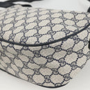GUCCI GG Supreme Sherry Line Bag PVC Navy Gold Red 89 02 032 Auth YKZ1624-16
