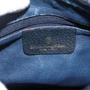 GUCCI GG Supreme Sherry Line Bag PVC Navy Gold Red 89 02 032 Auth YKZ1624-18