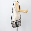 GUCCI GG Supreme Sherry Line Bag PVC Navy Gold Red 89 02 032 Auth YKZ1624-23