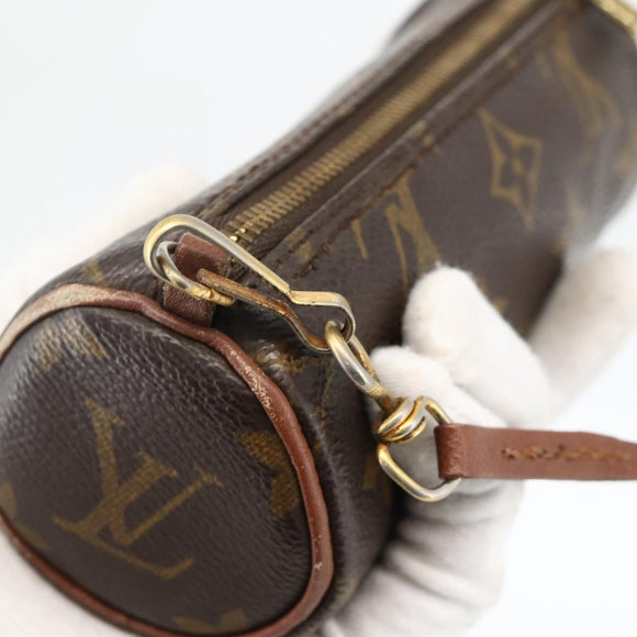 LOUIS VUITTON Monogram Papillon Pouch LV Auth YKZ1626