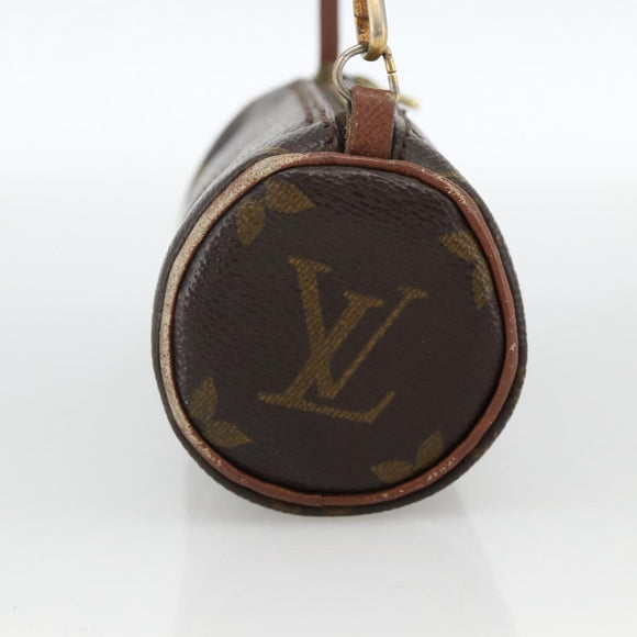 LOUIS VUITTON Monogram Papillon Pouch LV Auth YKZ1626
