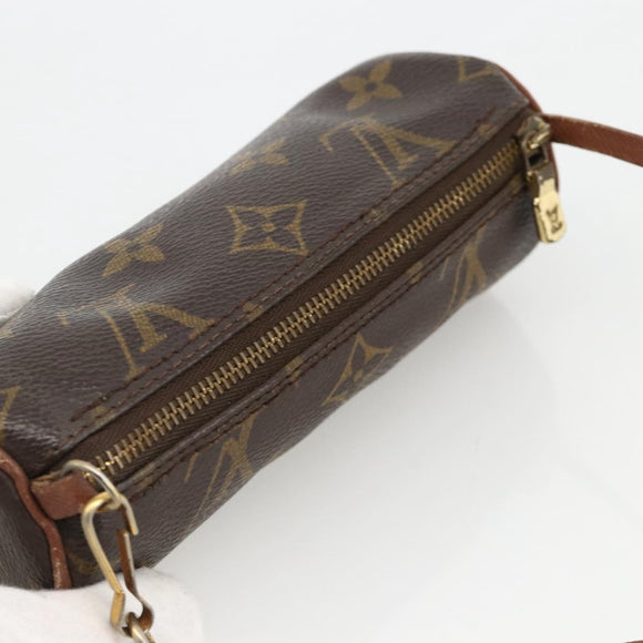 LOUIS VUITTON Monogram Papillon Pouch LV Auth YKZ1626