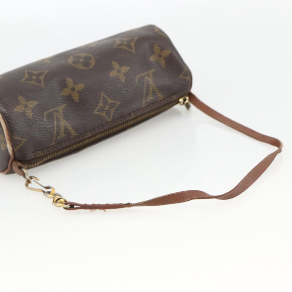 LOUIS VUITTON Monogram Papillon Pouch LV Auth YKZ1626