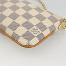 LOUIS VUITTON Damier Azur Pochette Mira MM Accessory Pouch N60027 Auth YKZ1627V-12